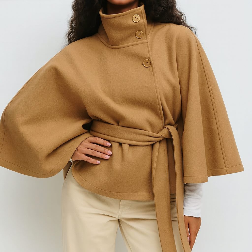 Léonie Belt Cape Jacket