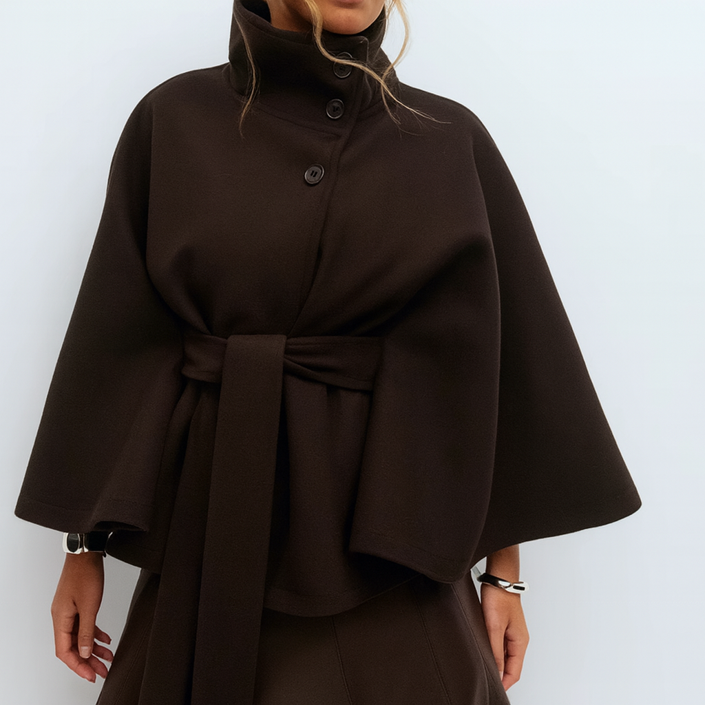 Léonie Belt Cape Jacket